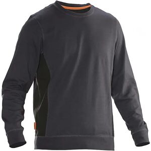 Leipold+Döhle Sudadera, gris oscuro y negro, talla XXXXL