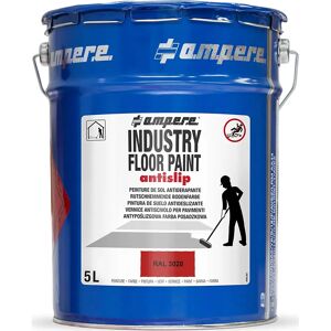 Ampere Pintura para marcar suelos Industry Floor Paint antislip®, contenido 5 l, rojo