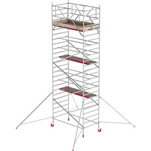 Altrex Andamio rodante RS TOWER 42 ancho, plataforma de madera, longitud 2,45 m, altura de trabajo 8,20 m