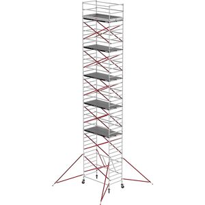 Altrex Andamio rodante RS TOWER 55, plataforma Fiber-Deck®, longitud 1,85 m, altura de trabajo 13,80 m