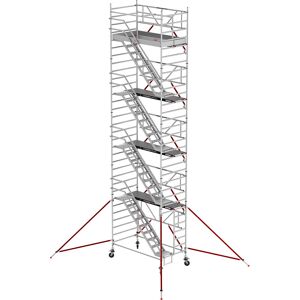 Altrex Andamio con escalera RS TOWER 53 ancho, plataforma de madera, longitud 2,45 m, altura de trabajo 10,20 m