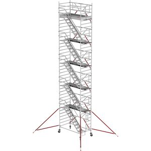 Altrex Andamio con escalera RS TOWER 53 ancho, plataforma de madera, longitud 2,45 m, altura de trabajo 12,20 m