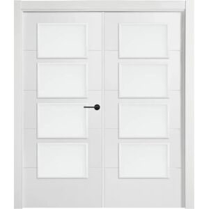 Puerta Lucerna blanco apertura izquierda con cristal 72.5cm