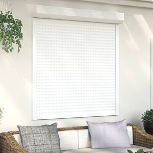 vidaXL Persiana de aluminio blanca 130x140 cm