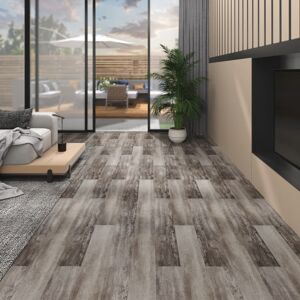 vidaXL Lamas de suelo PVC autoadhesivas marrón madera mate 5,02m² 2mm