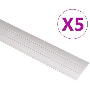 vidaXL Perfiles de suelo 5 unidades aluminio dorado 134 cm