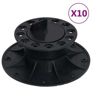 vidaXL Patas ajustables para terraza 10 unidades 60-88 mm