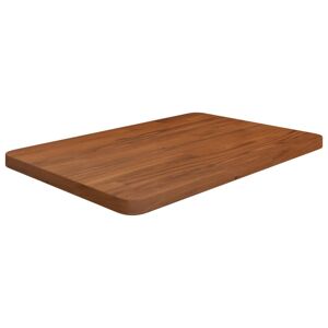 vidaXL Encimera baño madera maciza tratada marrón oscuro 60x40x2,5 cm