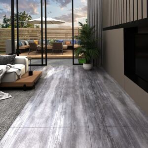 vidaXL Lamas suelo de PVC autoadhesivas madera gris mate 2,51 m² 2 mm