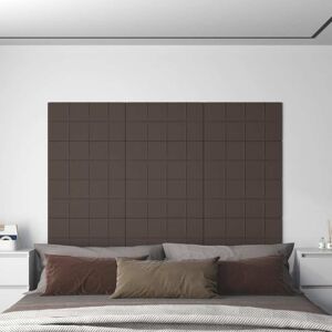 vidaXL Paneles de pared 12 uds tela gris taupe 60x30 cm 2,16 m²