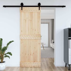 vidaXL Puerta NARVIK madera maciza pino 80x210 cm