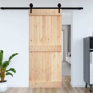 vidaXL Puerta NARVIK madera maciza pino 100x210 cm
