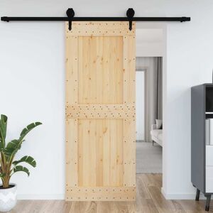 vidaXL Puerta NARVIK madera maciza pino 90x210 cm