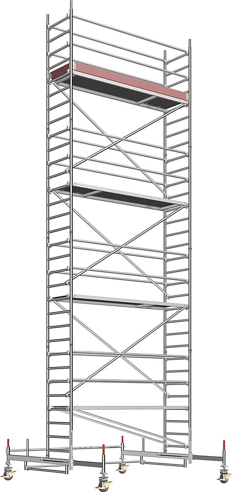 Layher Andamio rodante universal, modelo estándar, altura de andamio 8,61 m