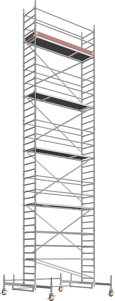 Layher Andamio rodante universal, modelo estándar, altura de andamio 10,61 m