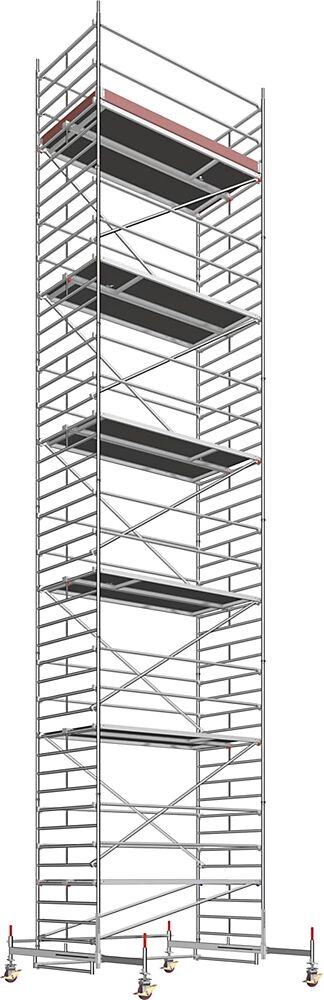 Layher Andamio rodante universal, modelo ancho, altura de andamio 12,61 m