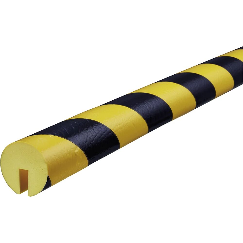 SHG Cantoneras de protección Knuffi®, tipo B, pieza de 1 m, en negro y amarillo