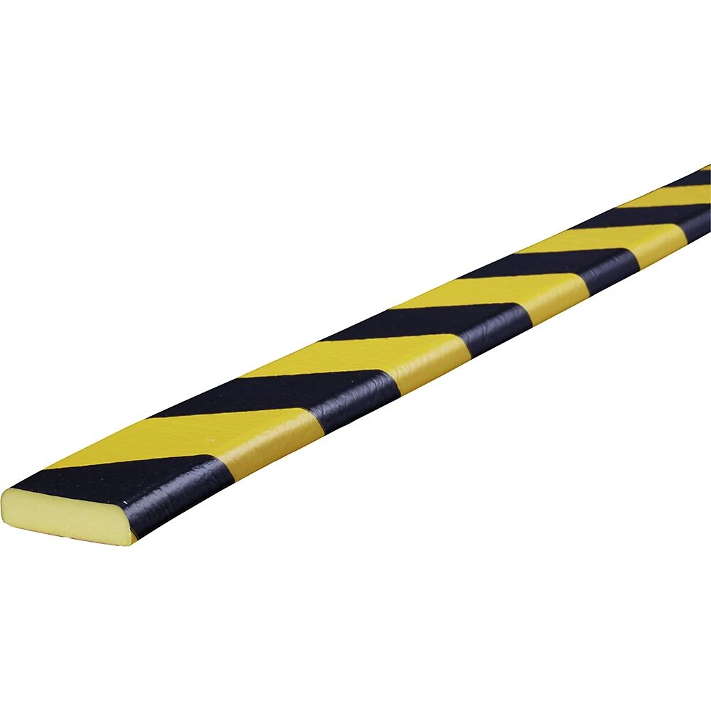 SHG Protección de superficies Knuffi®, tipo F, corte individual, por m lin., en negro y amarillo