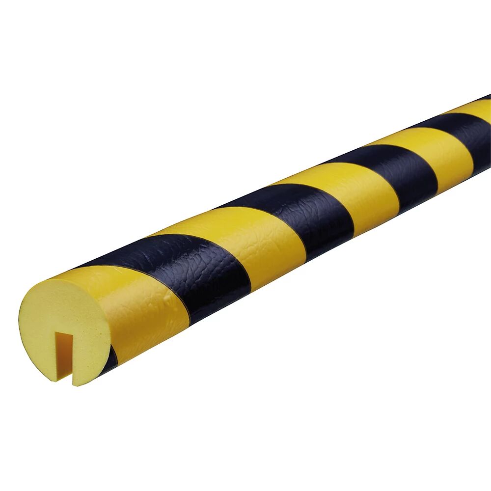 SHG Cantoneras de protección Knuffi®, tipo B+, pieza de 1 m, negro y amarillo
