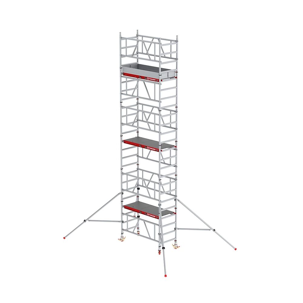 Altrex Andamio rodante de montaje rápido MiTOWER Plus, plataforma Fiber-Deck®, altura de trabajo 7 m