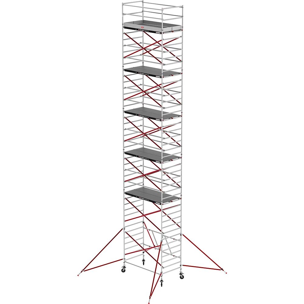 Altrex Andamio rodante RS TOWER 55, plataforma Fiber-Deck®, longitud 1,85 m, altura de trabajo 13,80 m