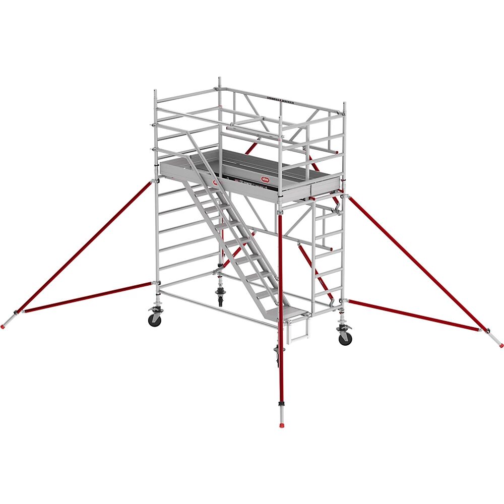 Altrex Andamio con escalera RS TOWER 53 ancho, plataforma de madera, longitud 2,45 m, altura de trabajo 4,20 m