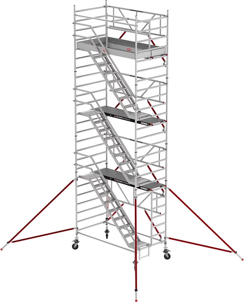 Altrex Andamio con escalera RS TOWER 53 ancho, Fiber-Deck®, longitud 2,45 m, altura de trabajo 8,20 m