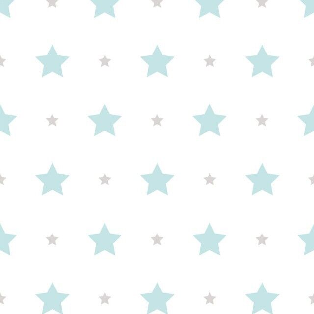 Candy Papel pintado infantil Estrellas celeste