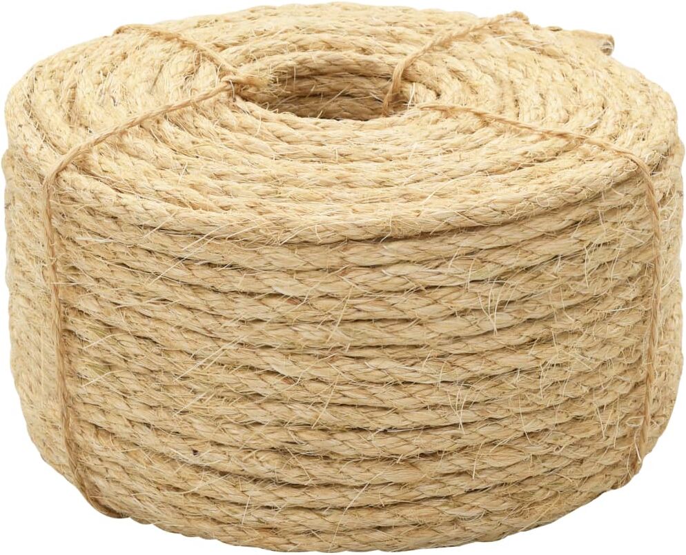 vidaXL Cuerda 100% sisal 6 mm 250 m