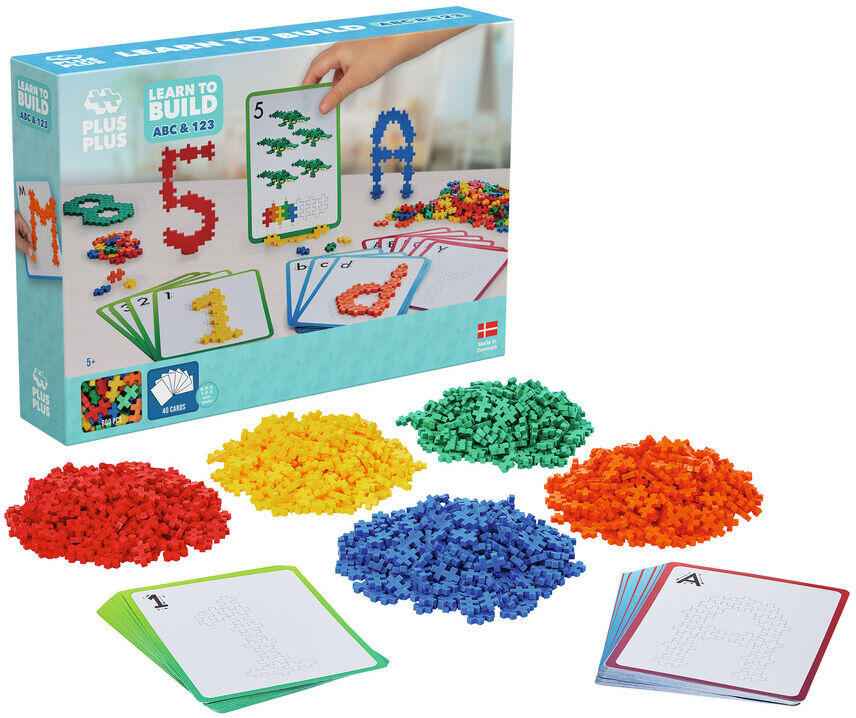 Plus Plus Plus-Plus Learn to build: Abc & 123 600 piezas