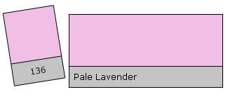 Lee Filter Roll 136 Pale Lavender