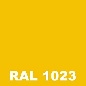 Peinture Sol Ciment - Metaltop -  Jaune signalisation - RAL 1023 - Pot 5L - Publicité