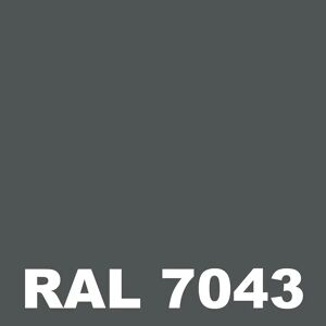 Peinture Acier Antico - Metaltop -   Gris signalisation B - RAL 7043 - Pot 5L - Publicité