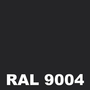 Laque Antirouille Marine - Metaltop -  Noir de sécurité - RAL 9004 - Bombe 400mL - Publicité