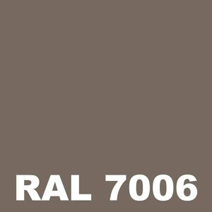 Peinture Antirouille Mat - Metaltop -  Gris beige - RAL 7006 - Pot 5L - Publicité