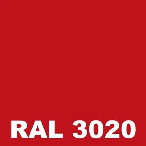 Laque Anticorrosion - Metaltop -  Rouge signalisation - RAL 3020 - Bombe 400mL - Publicité