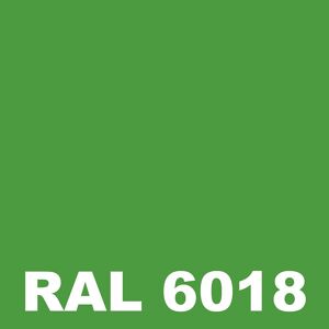 Laque Anticorrosion - Metaltop -  Vert jaune - RAL 6018 - Bombe 400mL - Publicité