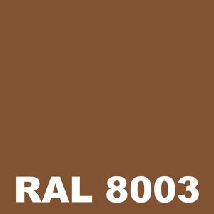 Laque Anticorrosion - Metaltop -  Brun argile - RAL 8003 - Bombe 400mL - Publicité