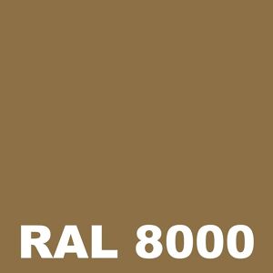 Peinture Sol Ciment - Metaltop -  Brun vert - RAL 8000 - Pot 5L - Publicité