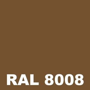 Laque Antirouille Marine - Metaltop -  Brun olive - RAL 8008 - Bombe 400mL - Publicité