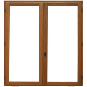 Fenetre bois exotique 2 vantaux - 145x120cm