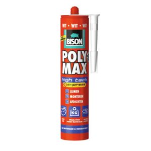 Bison Poly Max® High Tack Express Tube de 425 g blanc