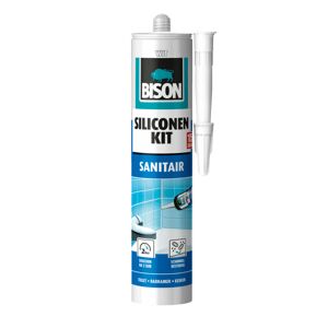 Bison mastic silicone sanitaire tube 300 ml blanc