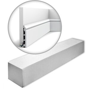 Orac Decor SX118-RAL9003-box LUXXUS CONTOUR 1 carton 14 pièces Plinthes Moulures decoratives 28 m - blanc - Publicité