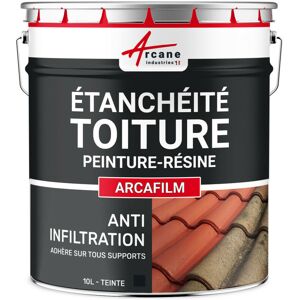 Arcane Industries - tanchéité Toiture : Peinture arcafilm - Résine Etanchéité pour Tuile 10 l Ardoise Ardoise - Publicité