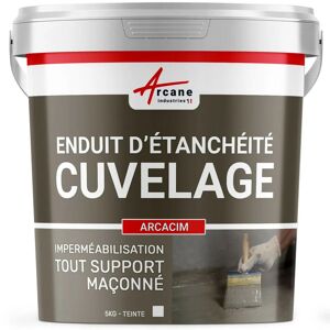 Enduit d'Etanchéité Hydrofuge - Enduit de Cuvelage pour béton, support maçonné ARCACIM - 5 kg Blanc - ARCANE INDUSTRIES - Blanc - Publicité