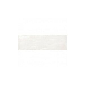 EIFFEL ART CONSTRUCTION Mallorca white - Faience 6,5X20 cm aspect Zellige satiné blanc - Blanc - Publicité