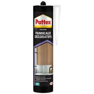 - Colle de Fixation Panneau Décoratif, Colle à base de polymère haute performance - Cartouche de 470 gr