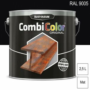 - Peinture fer CombiColor Original ral 9005 Noir foncé mat 2,5L