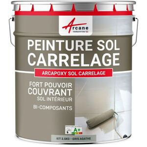Arcane Industries - Peinture carrelage sol - Résine pour recouvrir faïence et carreaux - arcapoxy sol carrelage - 2.5 kg (jusqu'à 12.5 m² en 2 - Publicité